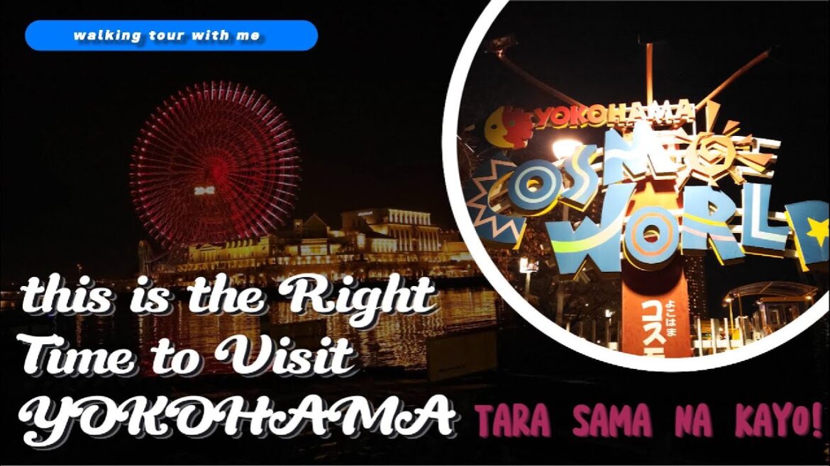 Yokohama Cosmo World. Walkimg Tour, Lets go,Tara na sama na kayo.Night Shoot from S23 Ultra Galaxy.