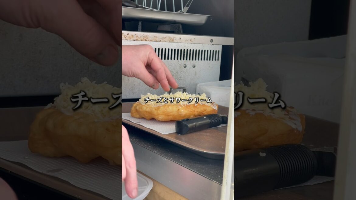 ハンガリーのソウルフード「ランゴシュ」食べてみたら美味しかった日 #vlog #shorts