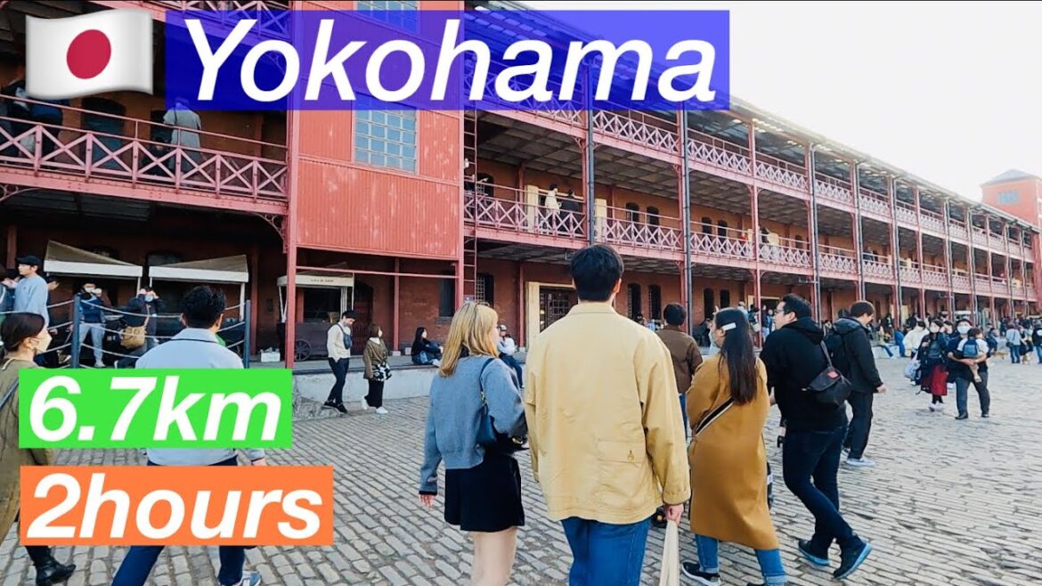🇯🇵Refreshing Seaside Stroll in Yokohama - Scenic Walking Along the Coast! /6.7km/2h/Japan