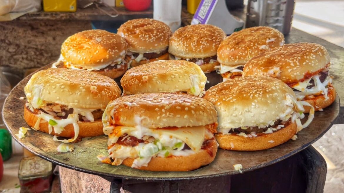 Ultimate Manchurian Burger Adventure: Exploring Irresistible Indian Street Food Delight! Ultimate Manchurian Burger Adventure: Exploring Irresistible Indian Street Food Delight!