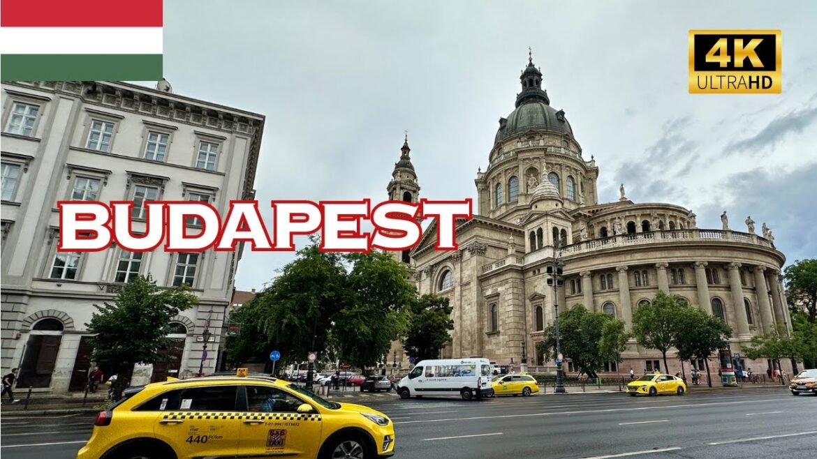 [4K] Budapest Hungary 🇭🇺🐧 Beautiful Walking Tour