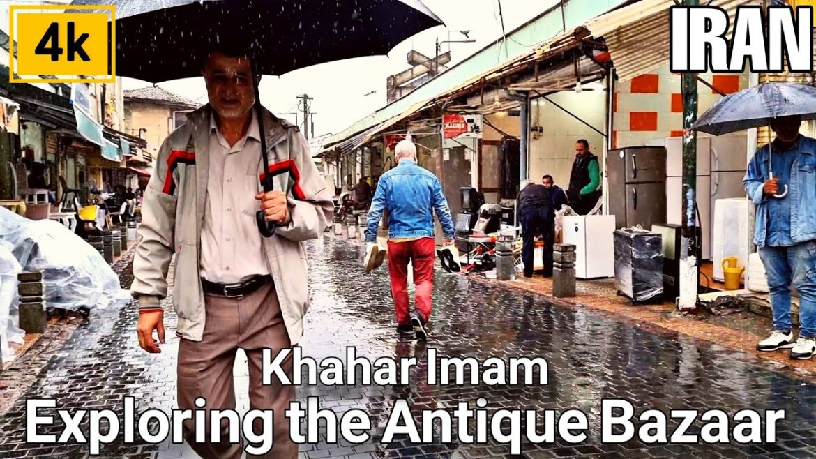 Local Antique Shops in IRAN-RASHT⏱️😱/ Walking Tour in Khahar Imam- Vintage Things Hardly Found[4k]