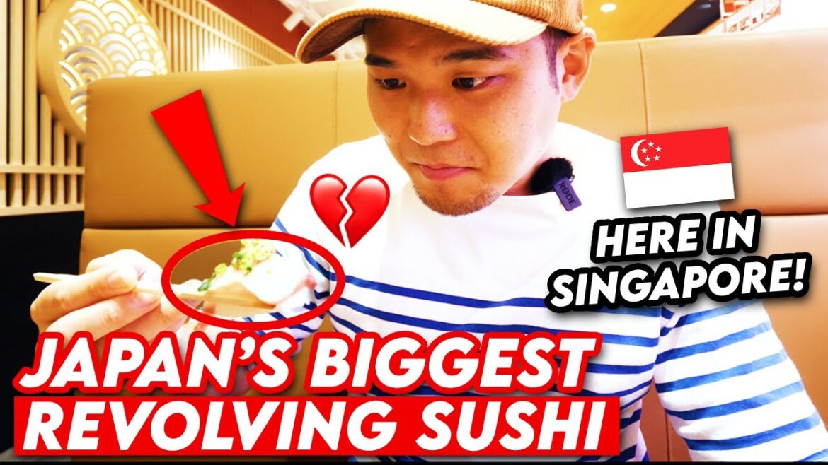 Japan’s BIGGEST Revolving Sushi Came to Singapore! I Tried..