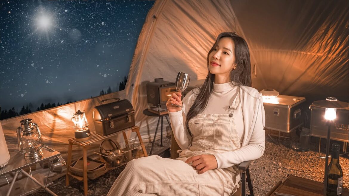 Come See the Stars in My Tent💫 Solo CAMPING at a Fantastic Place under the Stars