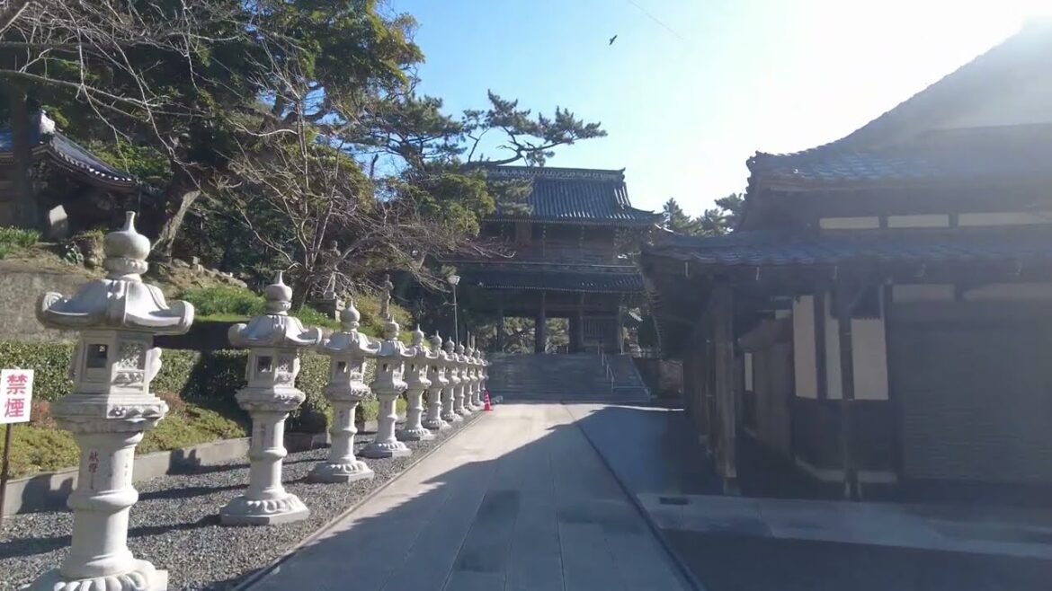 【🇹🇭4K】鴨川の小湊山誕生寺を歩く～日蓮～【Kamogawa in Chiba】