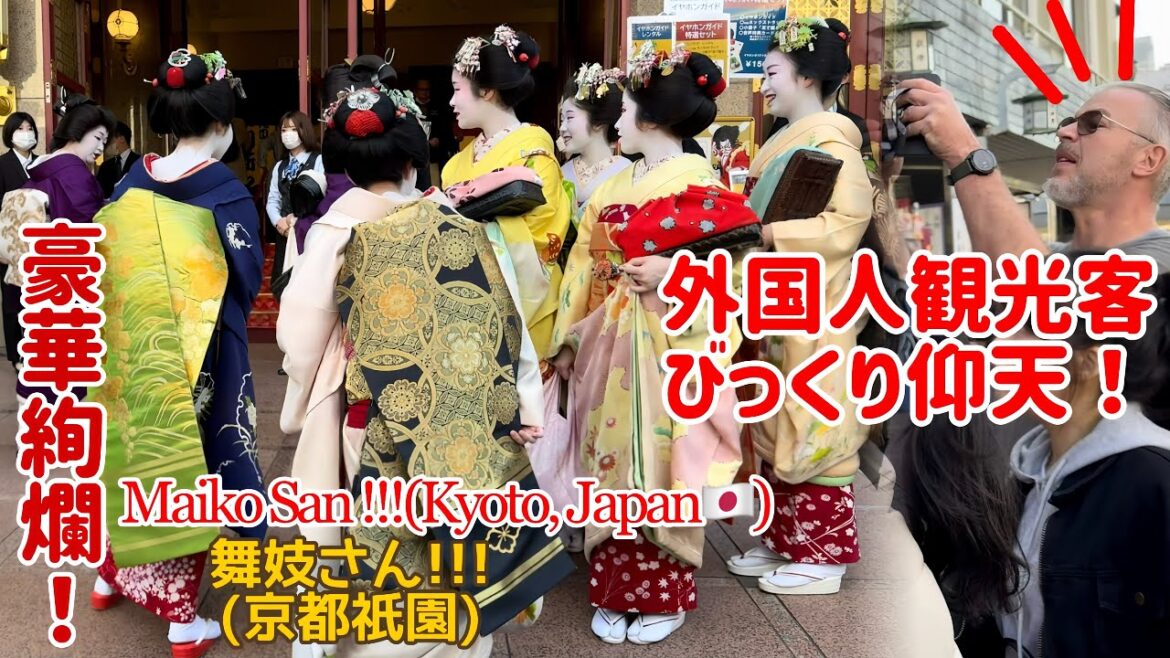 🇯🇵12/10(日)[豪華絢爛な舞妓さん]外国人観光客も、びっくり仰天！京都祇園南座の[吉例顔見世興行], Maiko San & Geiko San, Gion Kyoto, Japan
