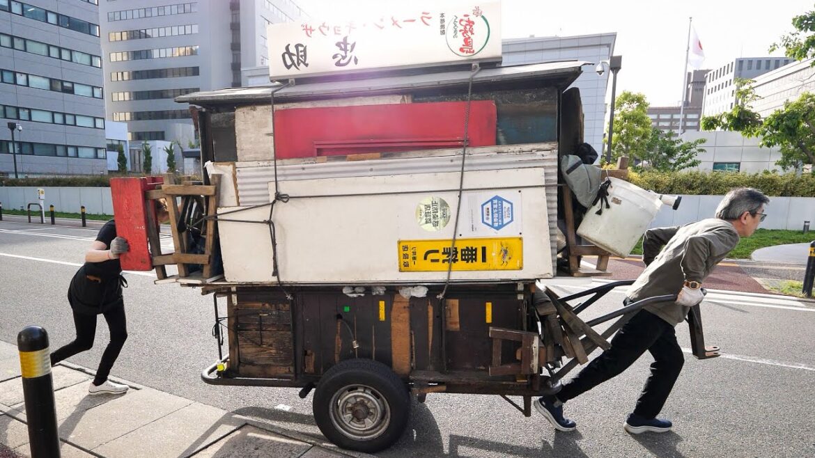 日本の素晴らしい屋台プロセス！福岡博多のラーメン屋台4選丨Japanese Street Food