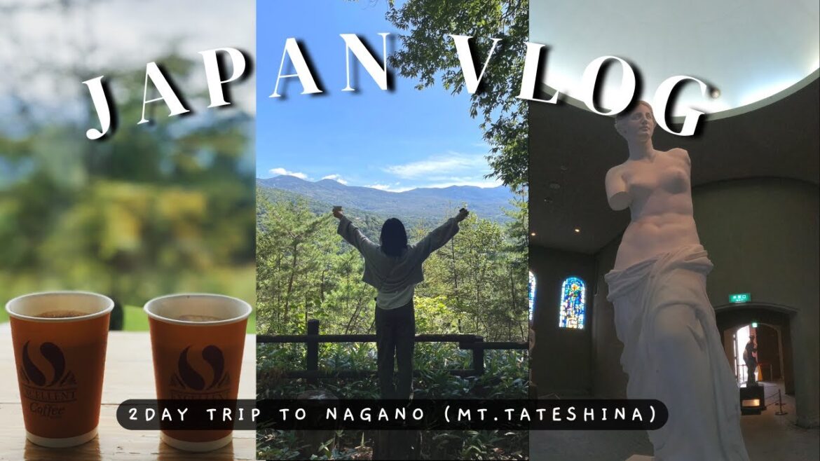 【Japan Travel Vlog】2Day Trip to Nagano, Mt. Tateshina & Rope Way Experience