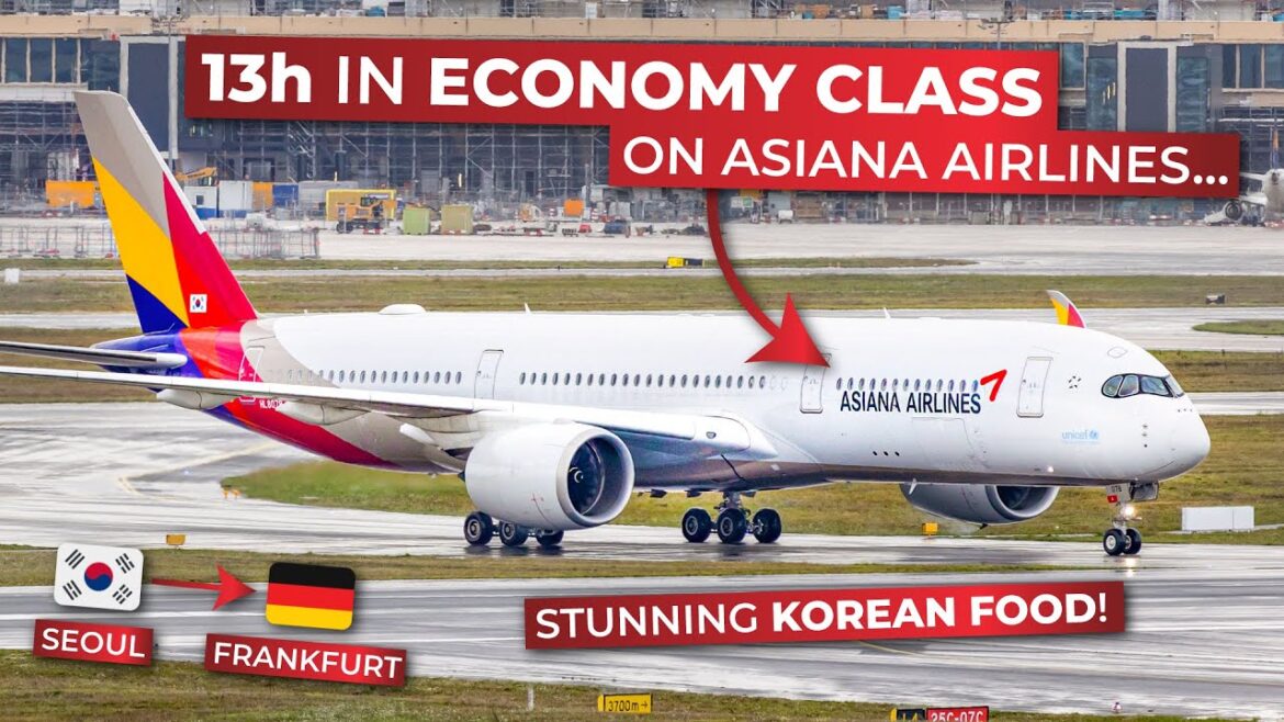 ASIANA Long-Haul ECONOMY aboard their Airbus A350-900 from Seoul to Frankfurt! | BRUTALLY HONEST