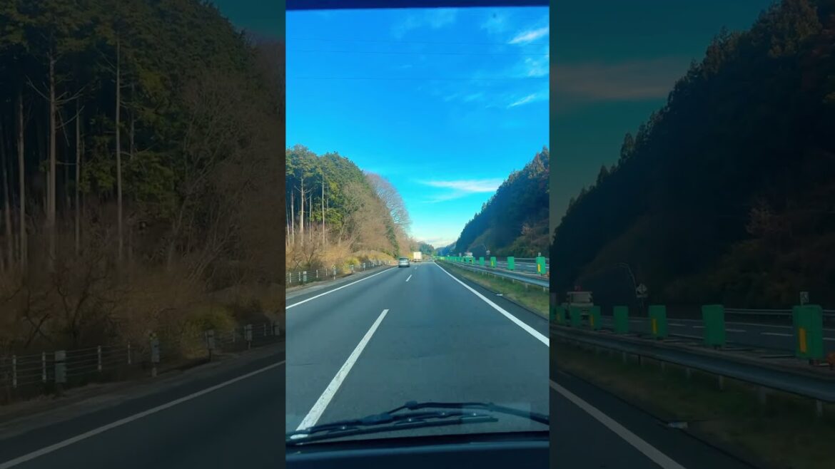 At Japan sendai Fukushima highway #japanlover #shortvideo #traffic #japantravels #asiantravel #road