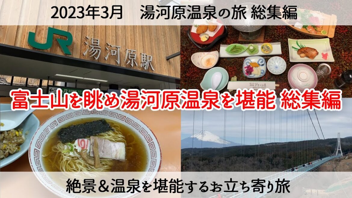 【三島&湯河原の旅 総集編】富士山を眺め湯河原温泉を堪能した日の総集編です 2023年3月 After seeing Mt. Fuji, go to Yugawara Onsen 【三島&湯河原の旅 総集編】富士山を眺め湯河原温泉を堪能した日の総集編です 2023年3月 After seeing Mt. Fuji, go to Yugawara Onsen