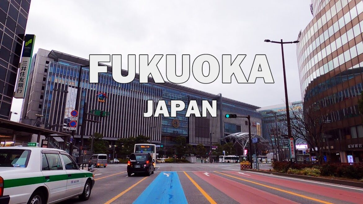 Fukuoka, Japan - Driving Tour 4K