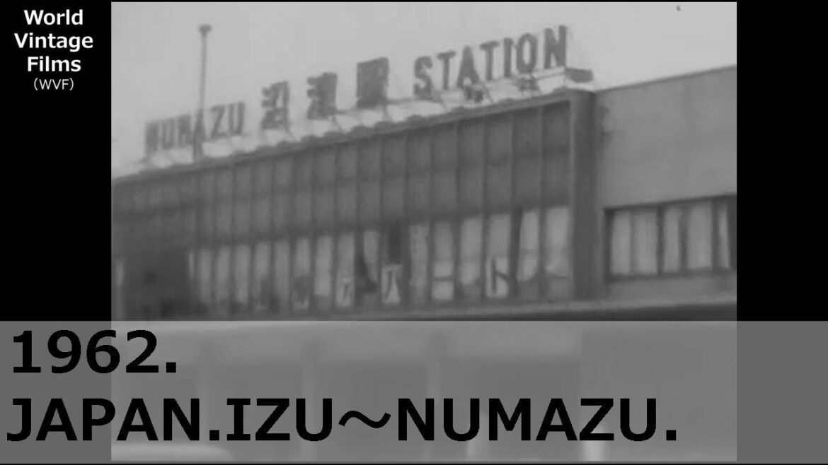 1962.JAPAN.IZU.NUMAZU.In front of the station and on the trail. A place like a mine.