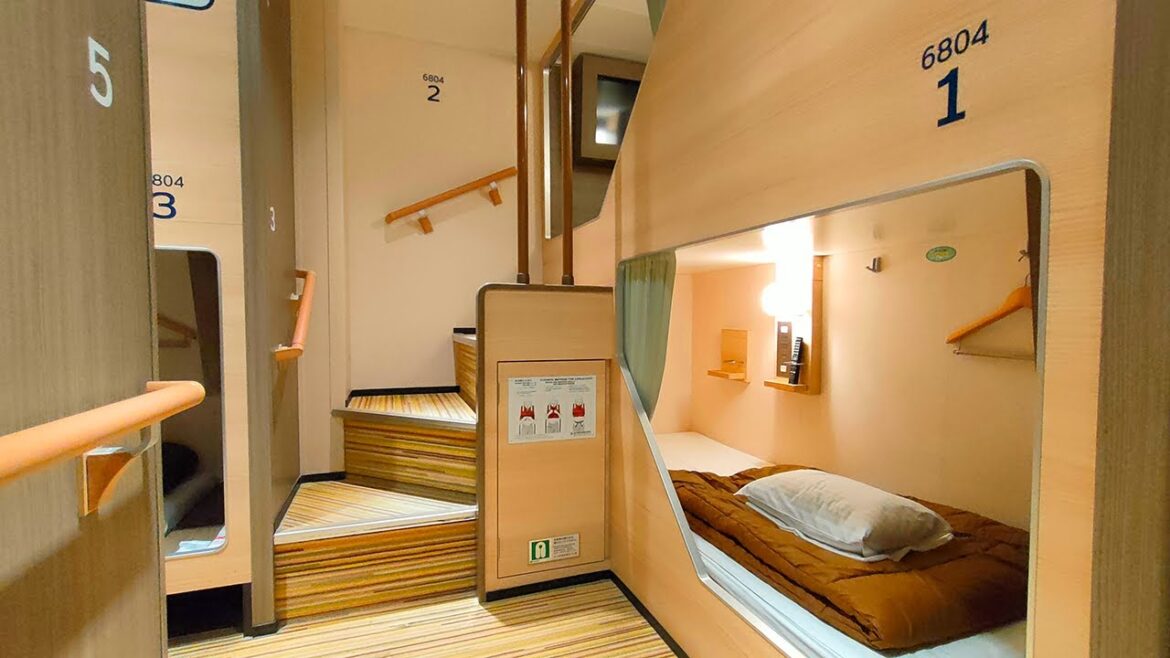 Japan Ferry Trip with Half Board Buffet for $70 π’ 12 Hours Spent in a Capsule Room. Japan Ferry Trip with Half Board Buffet for $70 π’ 12 Hours Spent in a Capsule Room.
