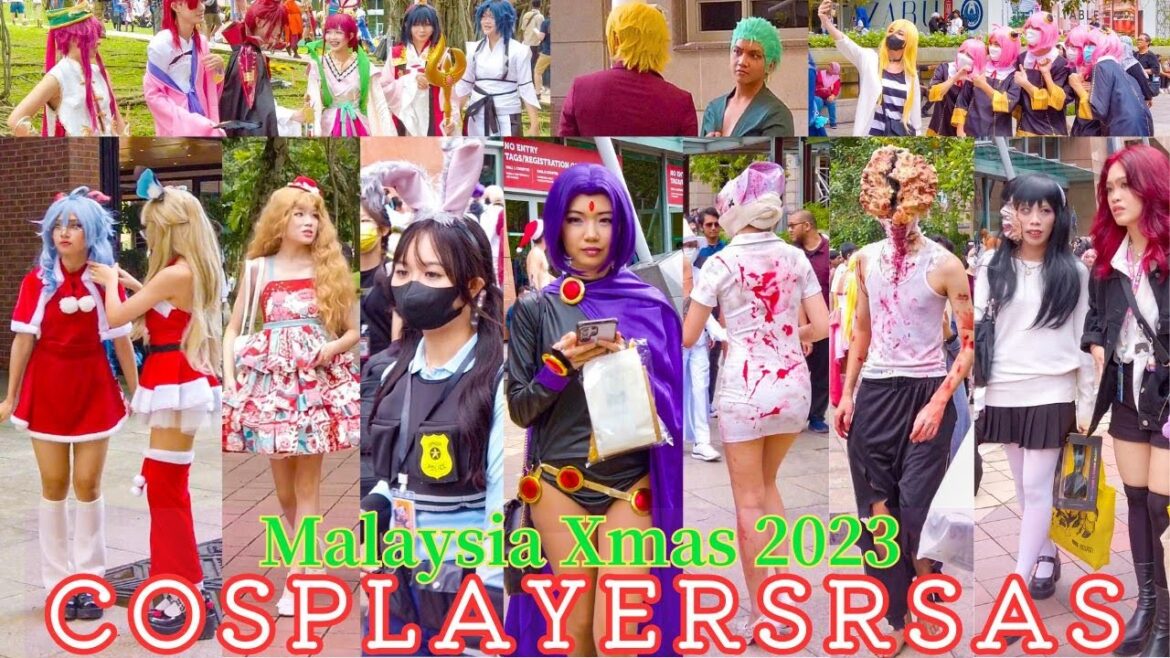 Anime Cosplayers Celebrate for Christmas in KL | 4K Xmas Malaysia Walking Tour (Comic Fiesta 2023) Anime Cosplayers Celebrate for Christmas in KL | 4K Xmas Malaysia Walking Tour (Comic Fiesta 2023)