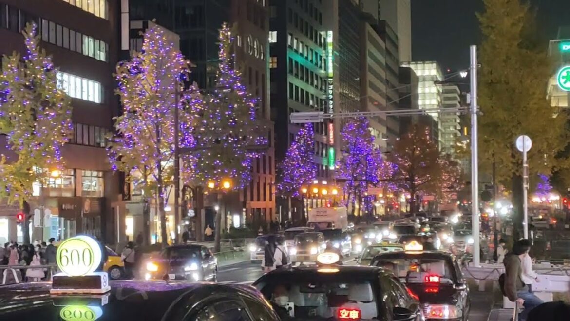 Downtown in Dotonbori, Osaka river, Japan, Christmas tree, along the road #foryou #travel #food Downtown in Dotonbori, Osaka river, Japan, Christmas tree, along the road #foryou #travel #food