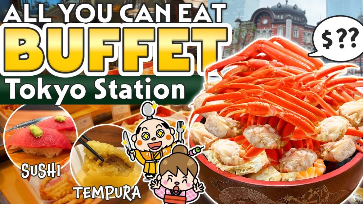 Tokyo Station / All You Can Eat Japanese Food Buffet and Crab / Japan Travel Vlog Tokyo Station / All You Can Eat Japanese Food Buffet and Crab / Japan Travel Vlog