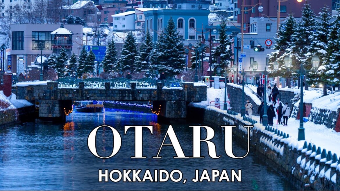 Otaru Christmas Winter Walk ❄️ | Hokkaido, Japan 🇯🇵 | 4K Walk Relaxing Winter Ambience Sounds