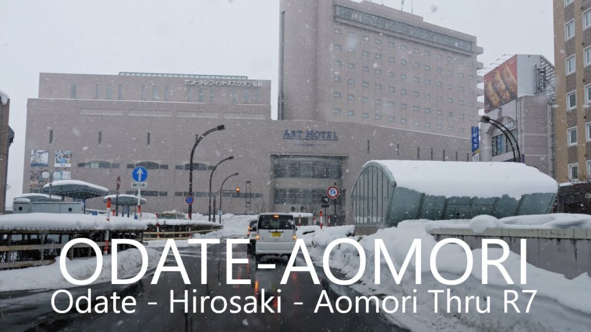 4K Snow Drive | Odate - Hirosaki - Aomori, Japan