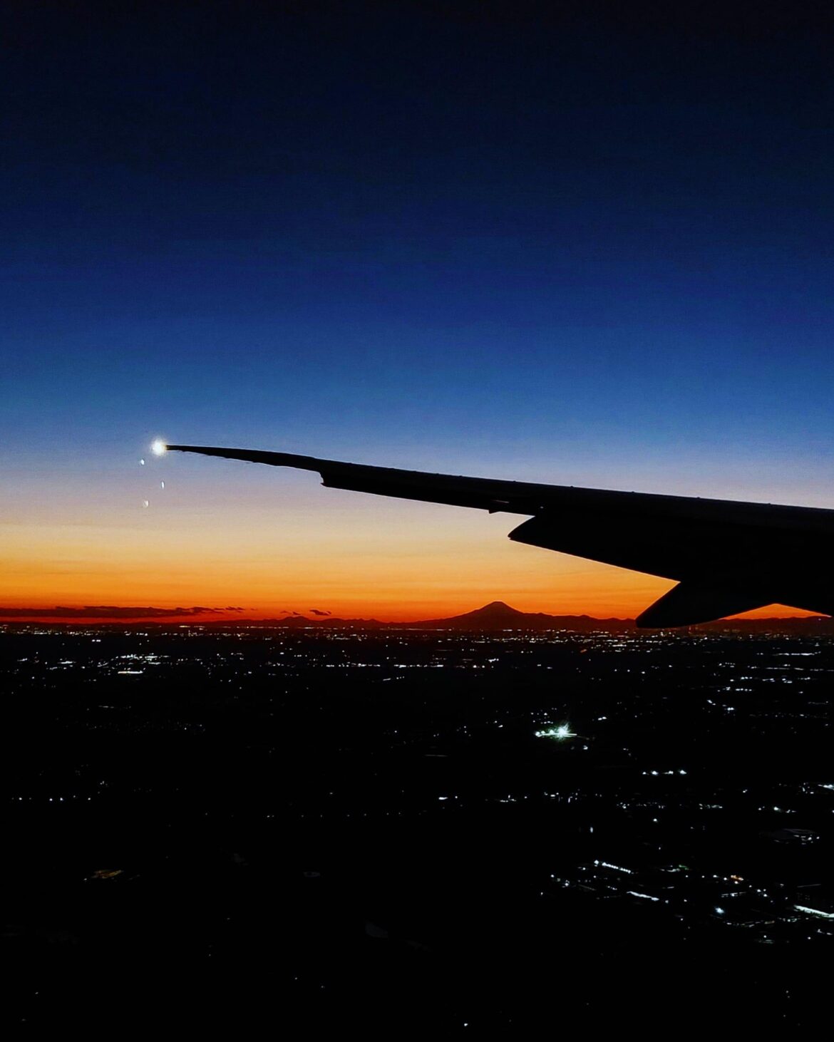 Mt Fuji from the plane window