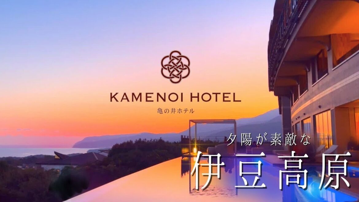 【 亀の井ホテル 伊豆高原 】絶景！水盤テラス・伊豆地産の創作和会席と朝食ビュッフェを味わう・大室山・小室山・熱海プリン食堂