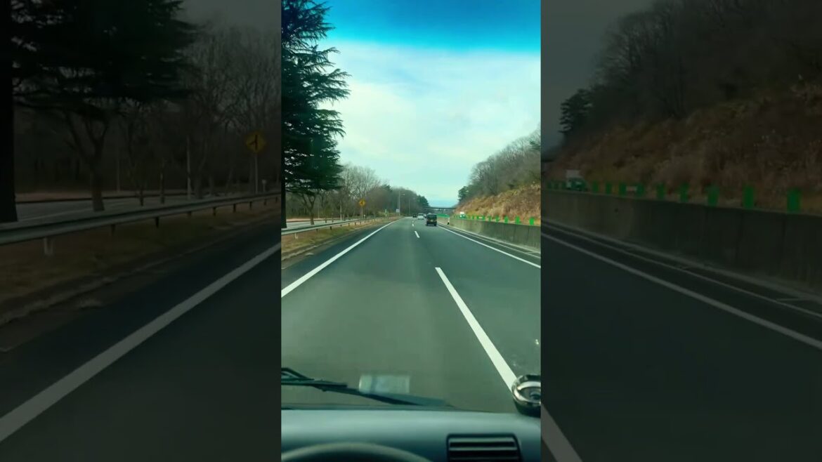 At Japan Today morning sendai Fukushima highway vlog #shortvideo #travel #japanroad #train