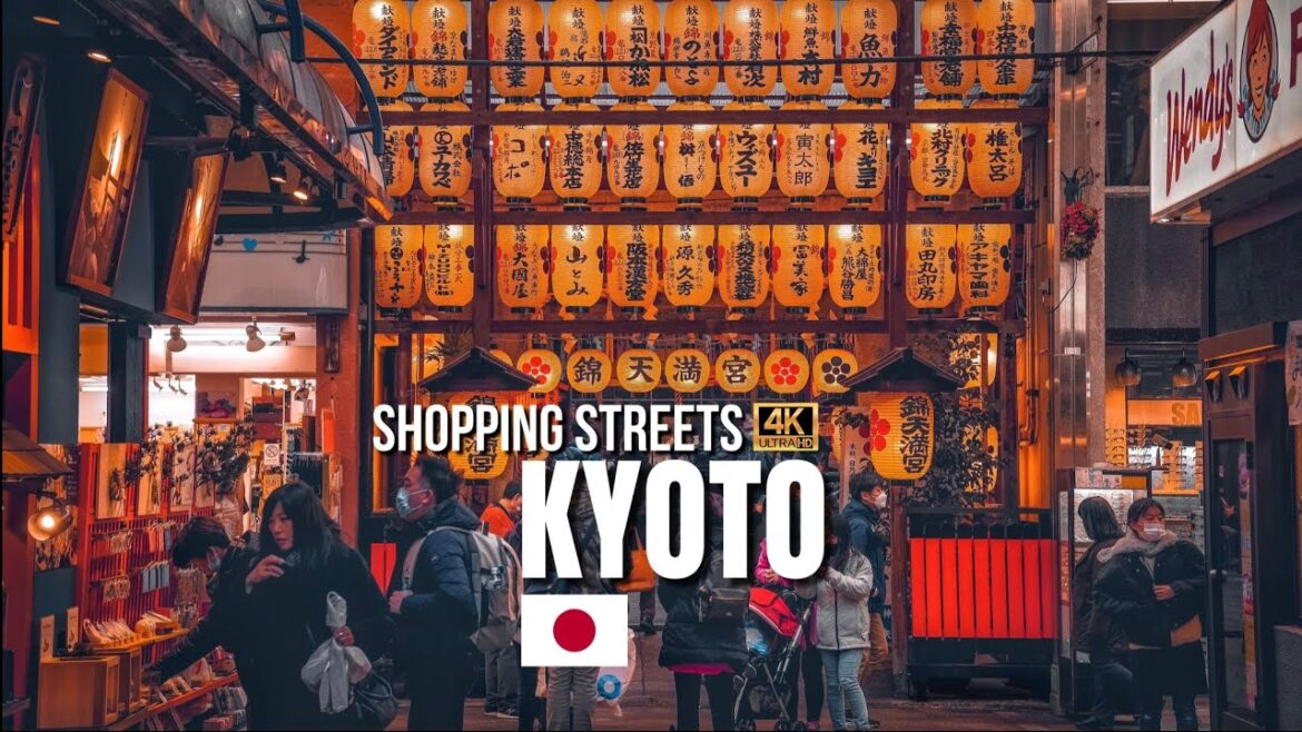 Kyoto, Japan — Shopping Streets Walking Tour【4K】 | Nishiki Market