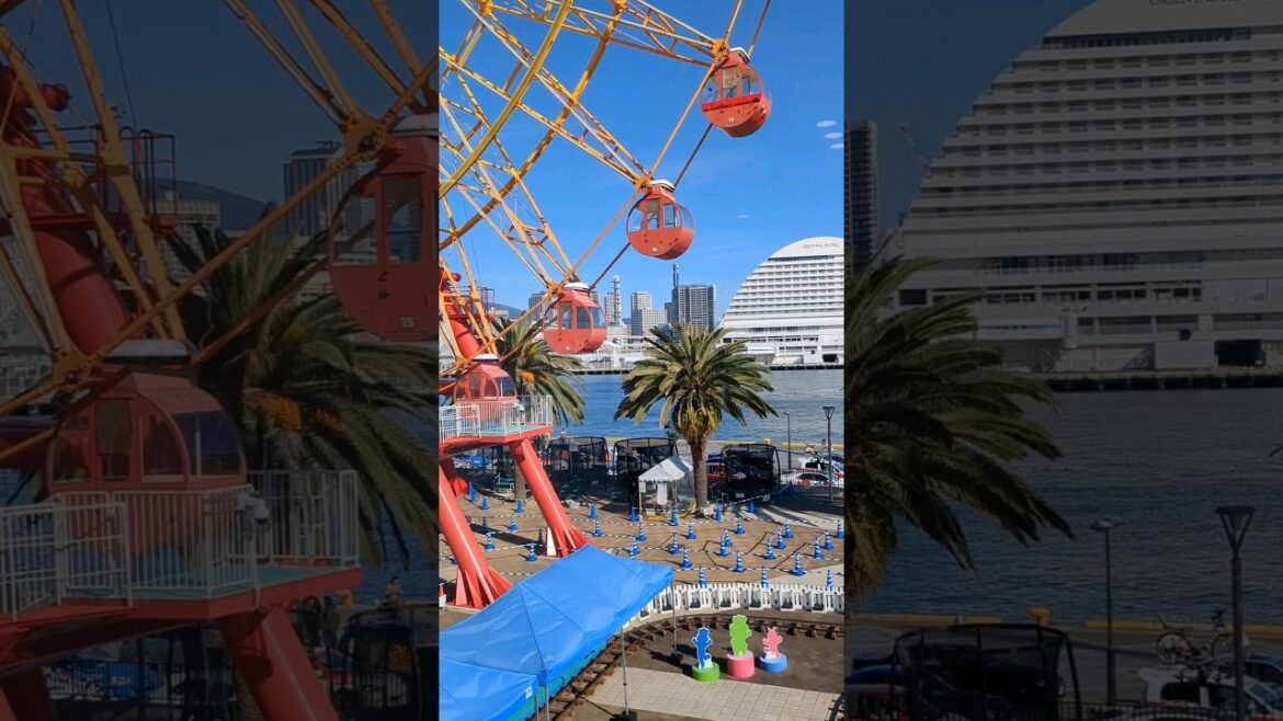 Harborland walk to a picture-perfect view of Kobe Bay, Japan Harborland walk to a picture-perfect view of Kobe Bay, Japan