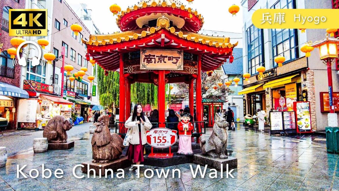 [Hyogo💖] Walk Japan - Walking around Kobe Nankinmachi ASMR [4K]