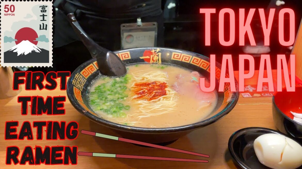 First Time Eating Ramen in Tokyo Japan