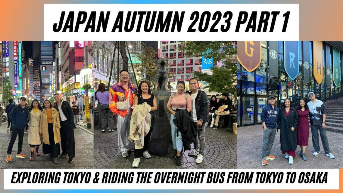 JAPAN AUTUMN 2023 PART 1 | Exploring Tokyo, Overnight bus from Tokyo to Osaka