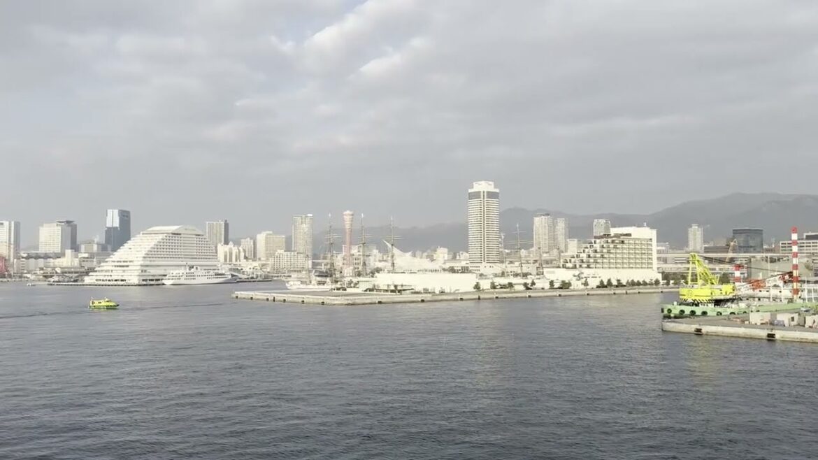 🇯🇵 Departure from Kobe Port by Jumbo Ferry Aoi 2023.12.29