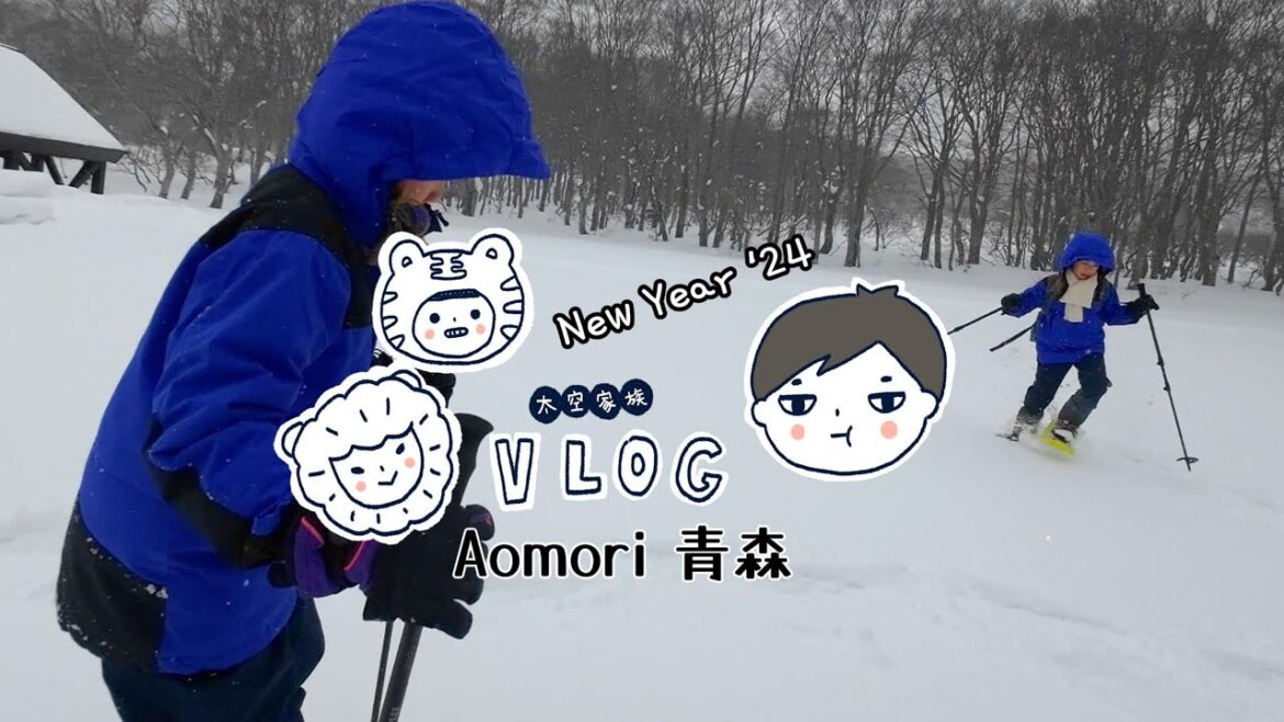 Winter Vlog ｜Aomori in Snow - City walk, Snowshoes hiking, Museum Tours in 2024 new year vacation