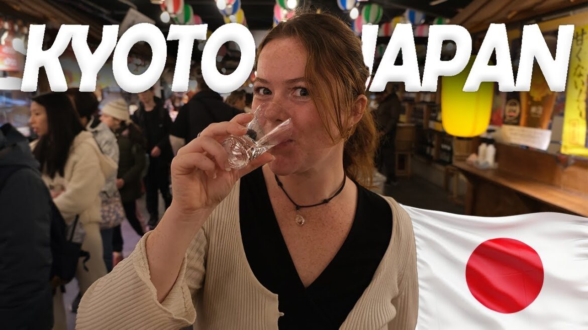 Street Food and Local Drinks in Kyoto, Japan