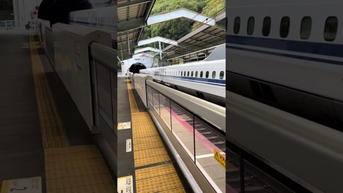 Beautiful Trains at Shin-Kobe Station, Japan. #trains  #shinkansen  #japanrailway
