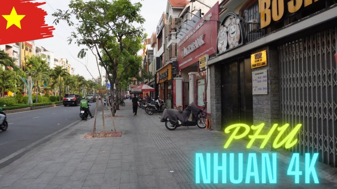 2024  Saigon Binh Thanh District to Phu Nhuan (love hotels)  4K Walk  🇻🇳