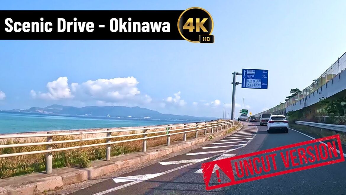 Scenic Drive along coast of Okinawa – (Uncut) 4K | Onna Beach, Motobu, Nago Bay, Churaumi Scenic Drive along coast of Okinawa - (Uncut) 4K | Onna Beach, Motobu, Nago Bay, Churaumi
