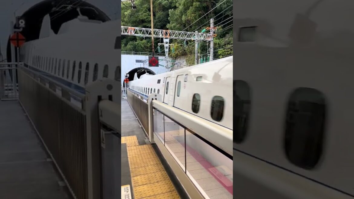 Trains at Shin-Kobe Station, Japan #train #travel #railway #shinkansen Trains at Shin-Kobe Station, Japan #train #travel #railway #shinkansen