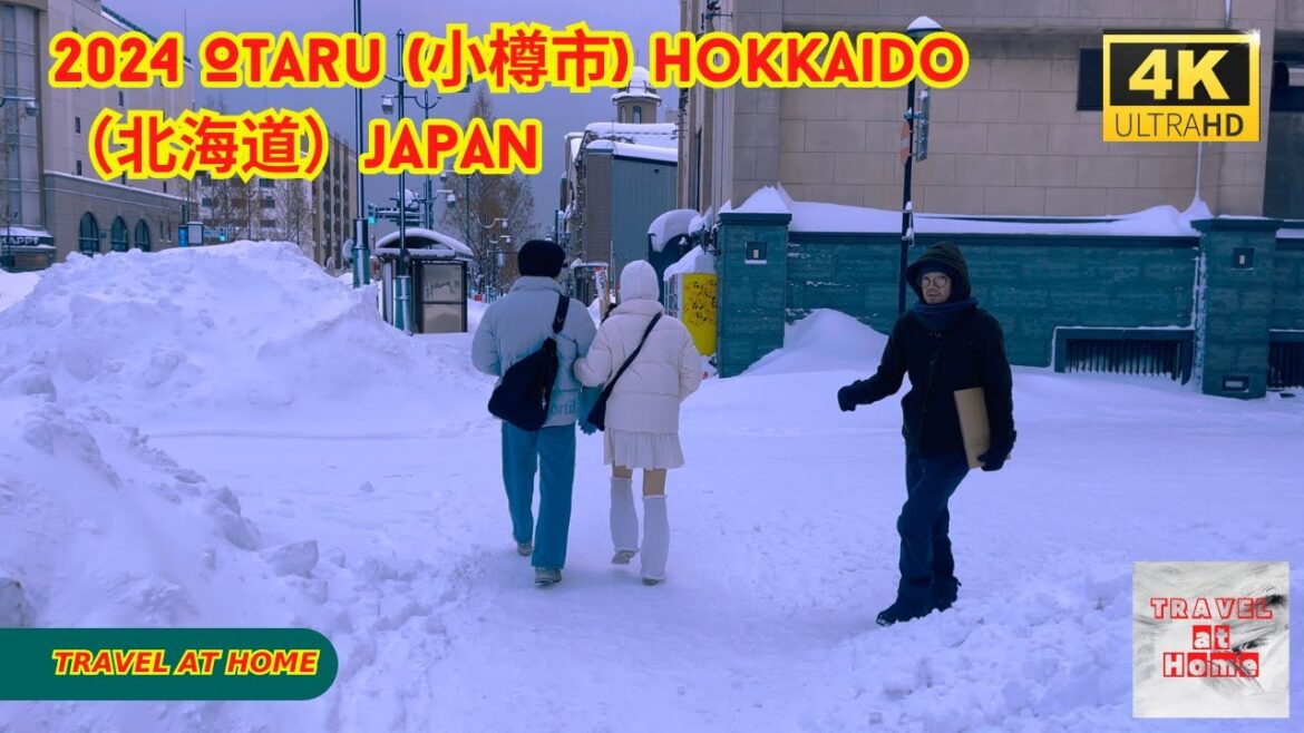 4k hdr japan travel 2024 l  Walk in Otaru (小樽市) Hokkaido（北海道）japan | Relaxing Natural ambience