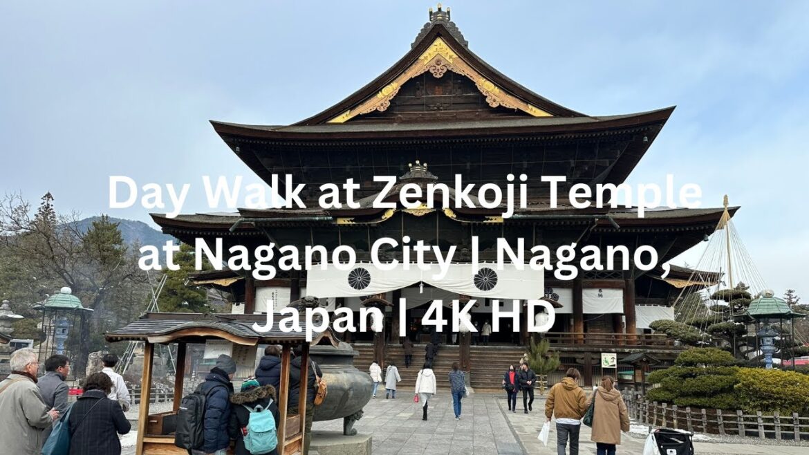 Day Walk at Zenkoji Temple at Nagano City | Nagano, Japan | 4K HD