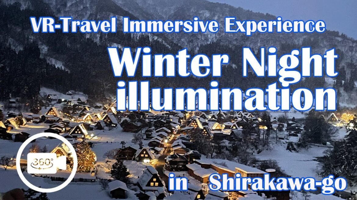 Shirakawa-go Winter Night illumination Walking Tour 白川郷 ライトアップ Shirakawa-go Winter Night illumination Walking Tour 白川郷 ライトアップ