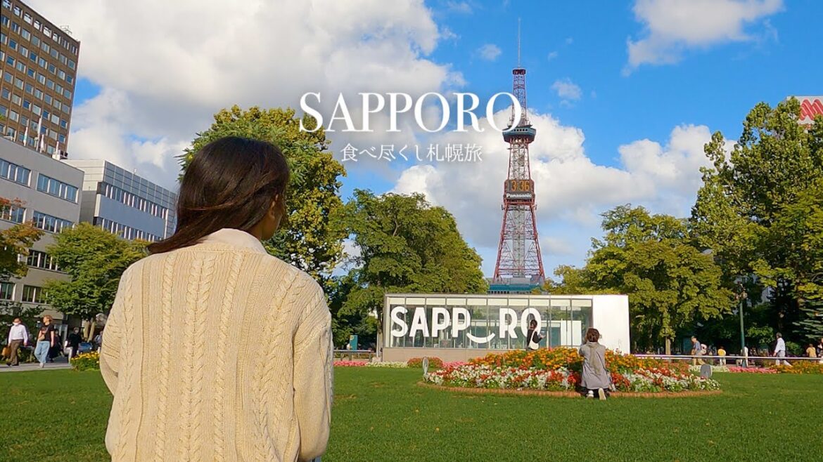 [Hokkaido trip] Tour popular sightseeing spots in Sapporo | shrine, seafood market | travel vlog