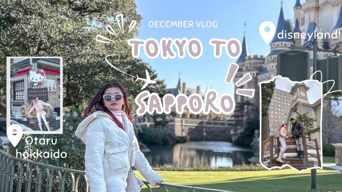 🇯🇵 TOKYO TO SAPPORO VLOG: a day in disneyland | exploring #Otaru Sapporo ( Juneth Gomez )
