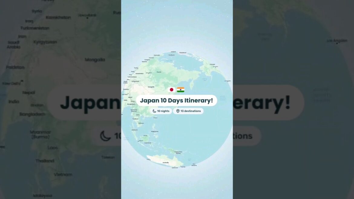 🌸 Japan's 10 Day Itinerary for you! 🍁 Share it with someone who should go to Japan! #shorts #japan