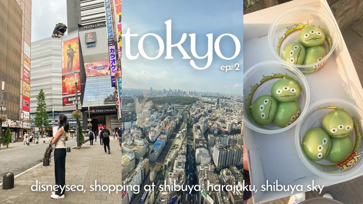 tokyo vlog 🇯🇵 | tokyo disneysea, shopping at shinjuku, shibuya, and shibuya sky