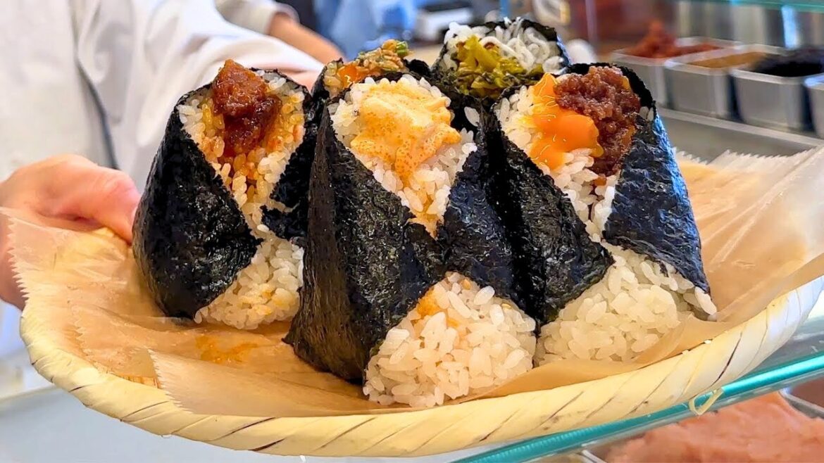 Amazing Onigiri Rice Balls Restaurants Collection | Japanese Street Food Amazing Onigiri Rice Balls Restaurants Collection | Japanese Street Food