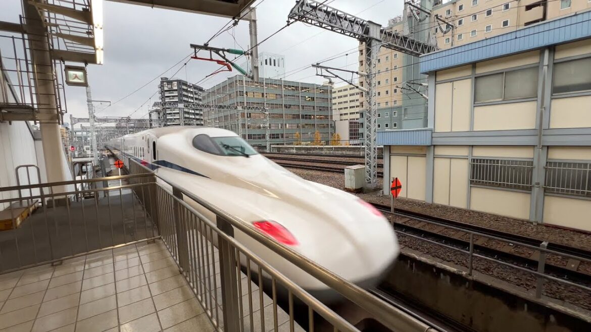 Fukuoka, Japan - San'yō Shinkansen at Hakata Station