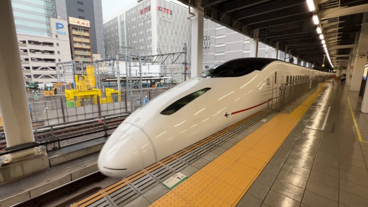 Fukuoka, Japan - Kyushu Shinkansen at Hakata Station
