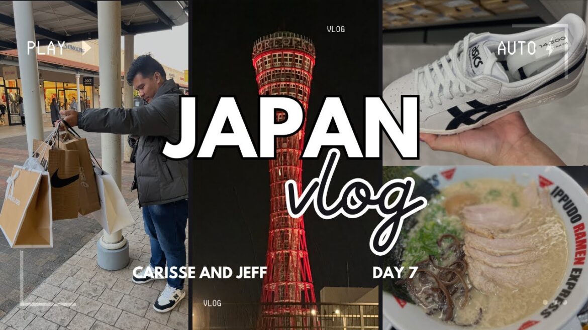 KOBE JAPAN VLOG | DAY 7 | DAY TRIP TO KOBE SANDA PREMIUM OUTLET | CHINATOWN | KOBE PORT TOWER