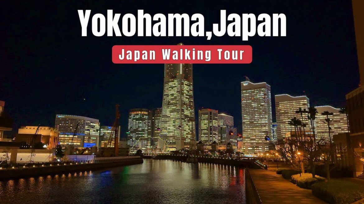 Best Night View Spot Near Tokyo - Walking Tour -4K JAPAN- Yokohama,Japan